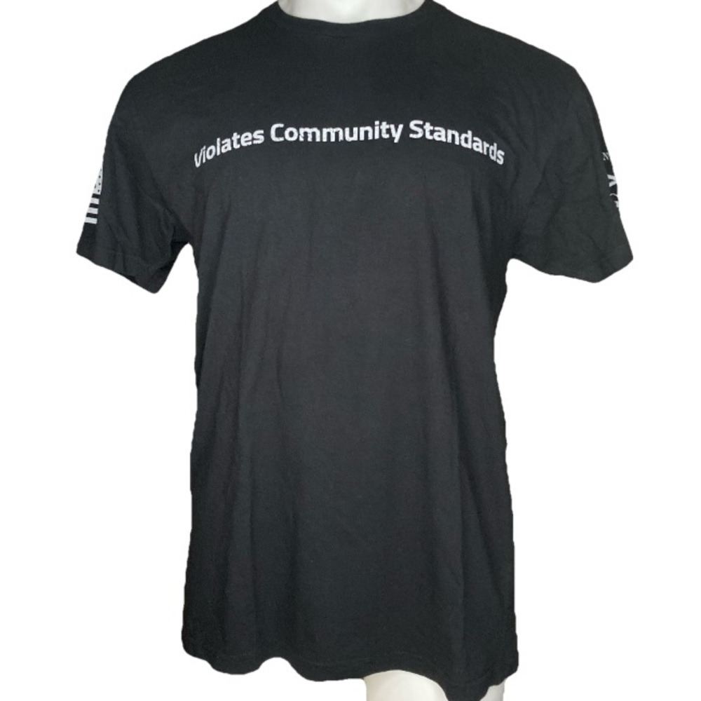 Grunt Style Shirt Mens Large Black Cotton Lightweight Short Sleeves Tee